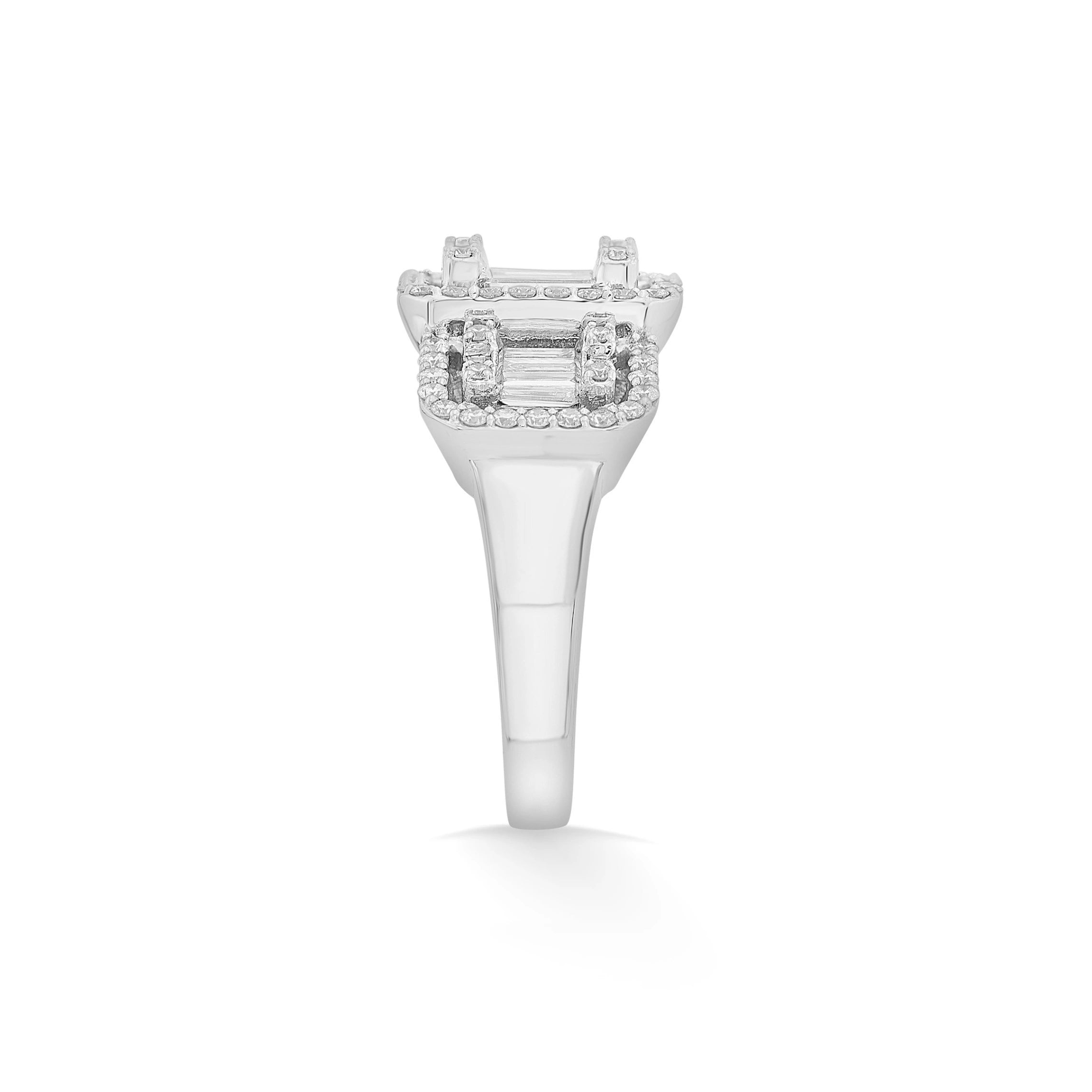 Enchante Triple Majesty Baguette Ring - Zen Diamond India
