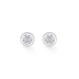 Solitaire GlowCircle Classic Studs - Zen Diamond India