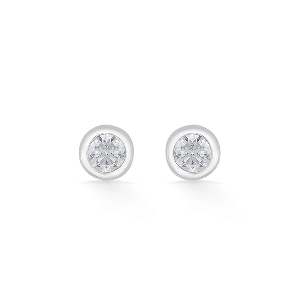 Solitaire GlowCircle Classic Studs - Zen Diamond India