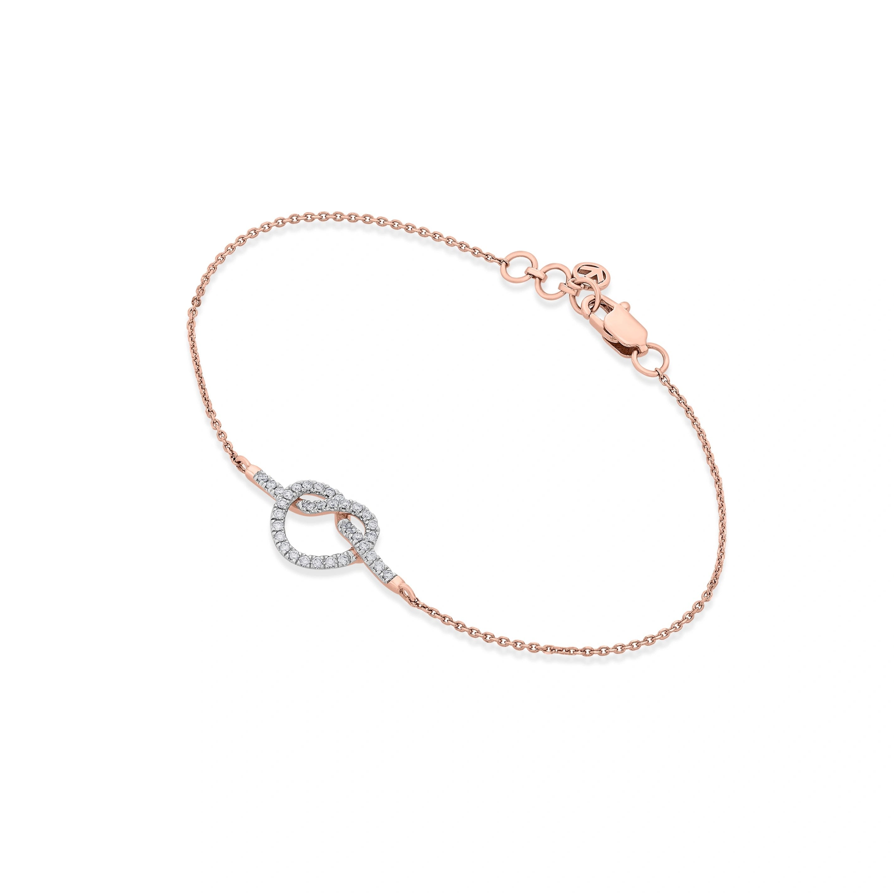 Love Knot Forever Linked Spark Bracelet - Zen Diamond India