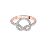 Love Knot Infinity Spark Diamond Ring - Zen Diamond India