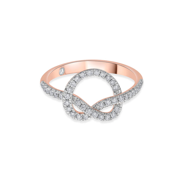 Love Knot Infinity Spark Diamond Ring - Zen Diamond India