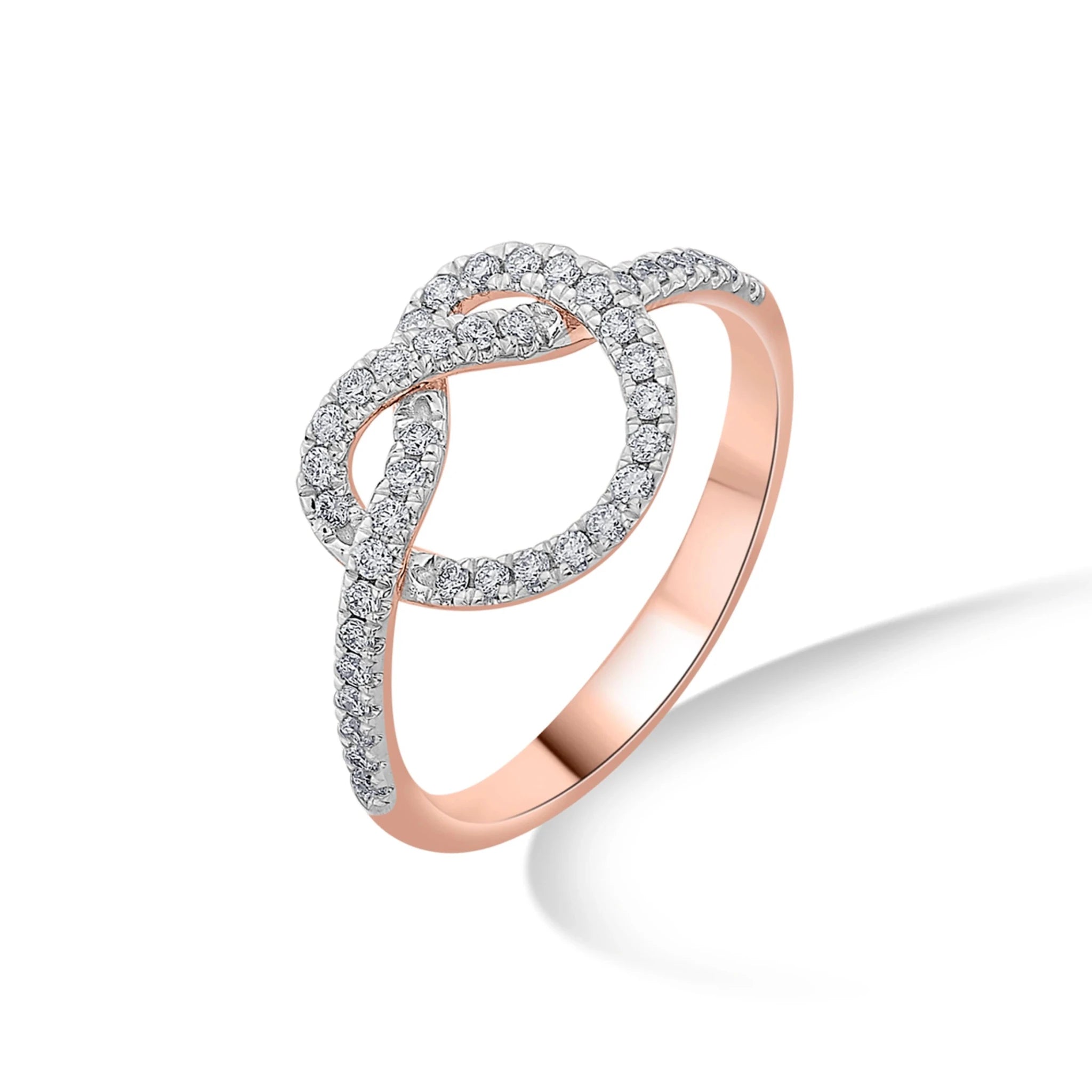 Love Knot Infinity Spark Diamond Ring - Zen Diamond India