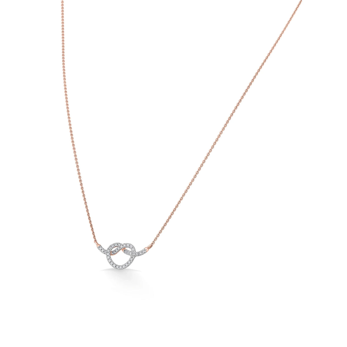 Diamond Embrace Luxe Love Knot Pendant - Zen Diamond India