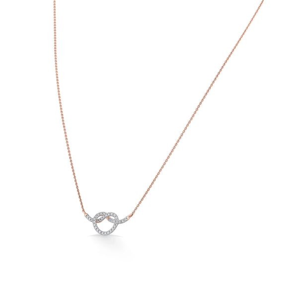 Diamond Embrace Luxe Love Knot Pendant - Zen Diamond India