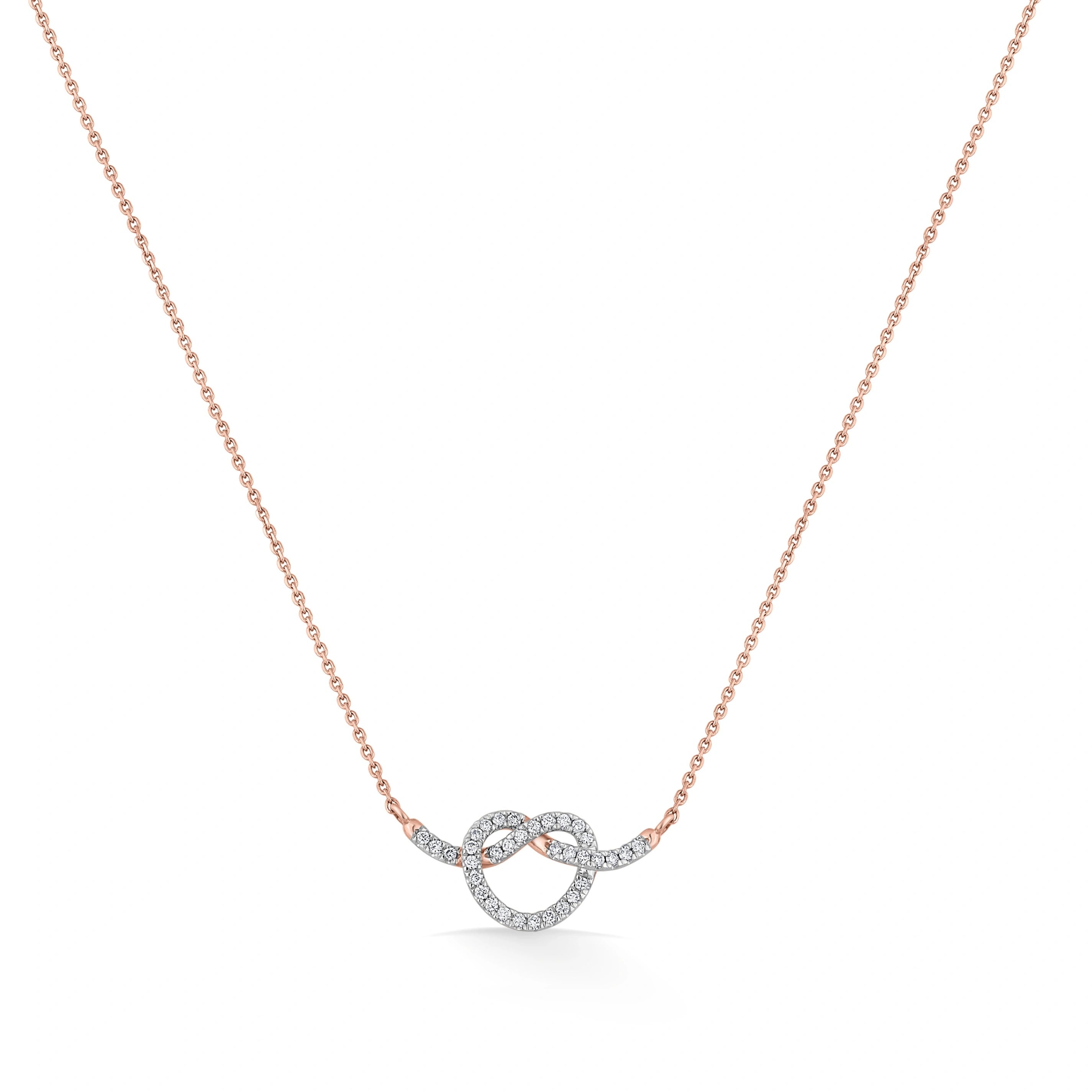 Diamond Embrace Luxe Love Knot Pendant - Zen Diamond India