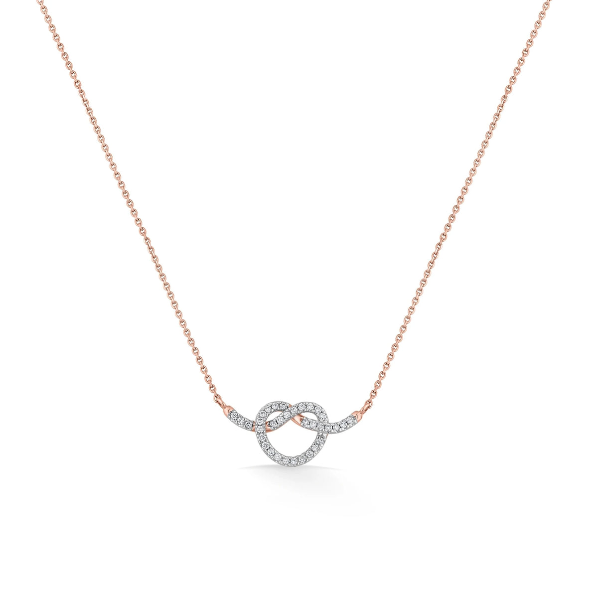 Diamond Embrace Luxe Love Knot Pendant - Zen Diamond India