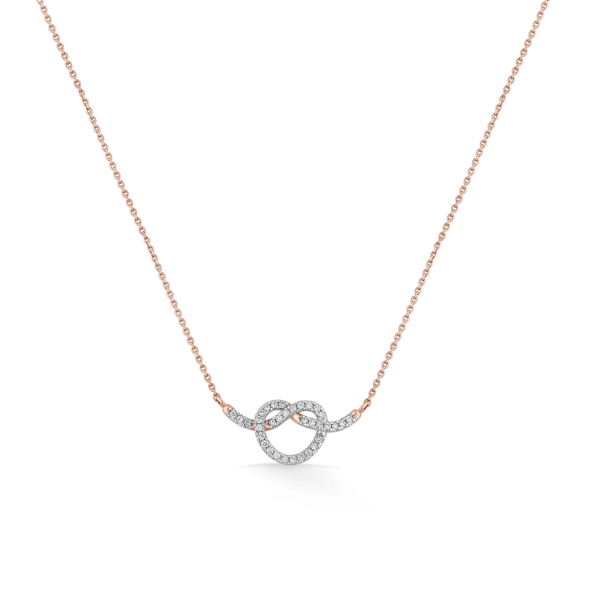 Diamond Embrace Luxe Love Knot Pendant - Zen Diamond India
