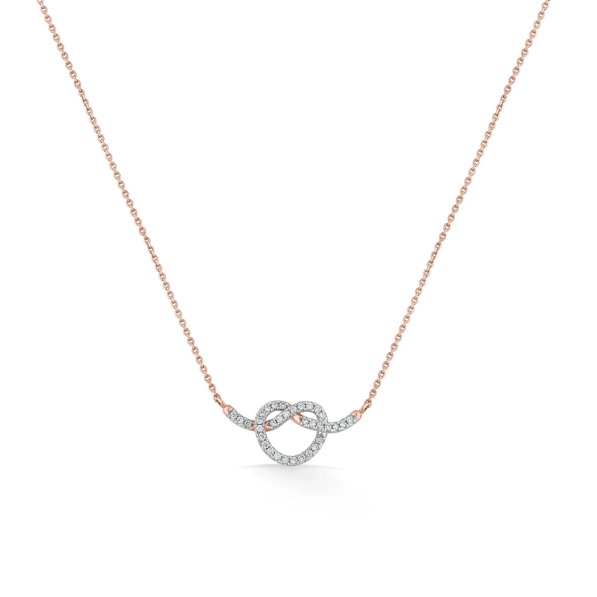 Diamond Embrace Luxe Love Knot Pendant - Zen Diamond India