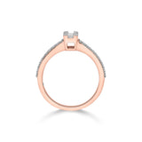 Rose Luxe Emerald Solitaire Ring - Zen Diamond India