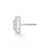 Sassy Oval Spark Halo Earrings - Zen Diamond India