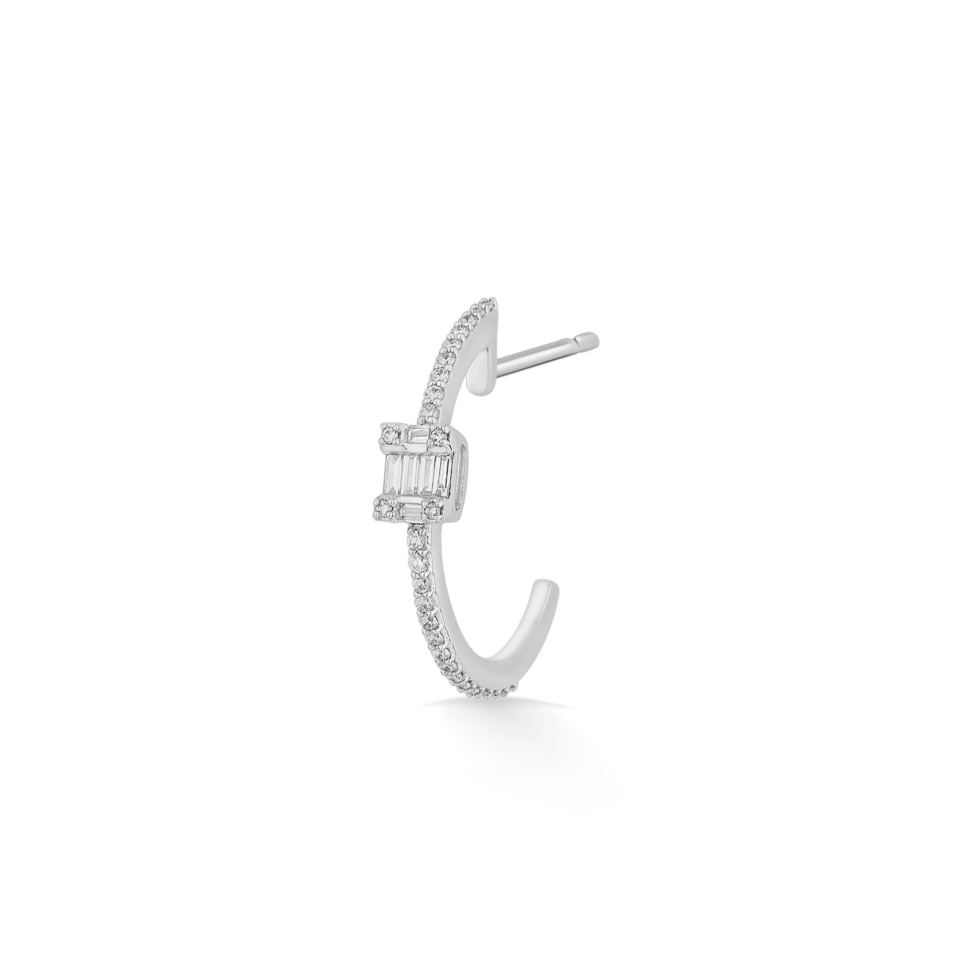 Classic Geometric Center Sparkle Earrings - Zen Diamond India