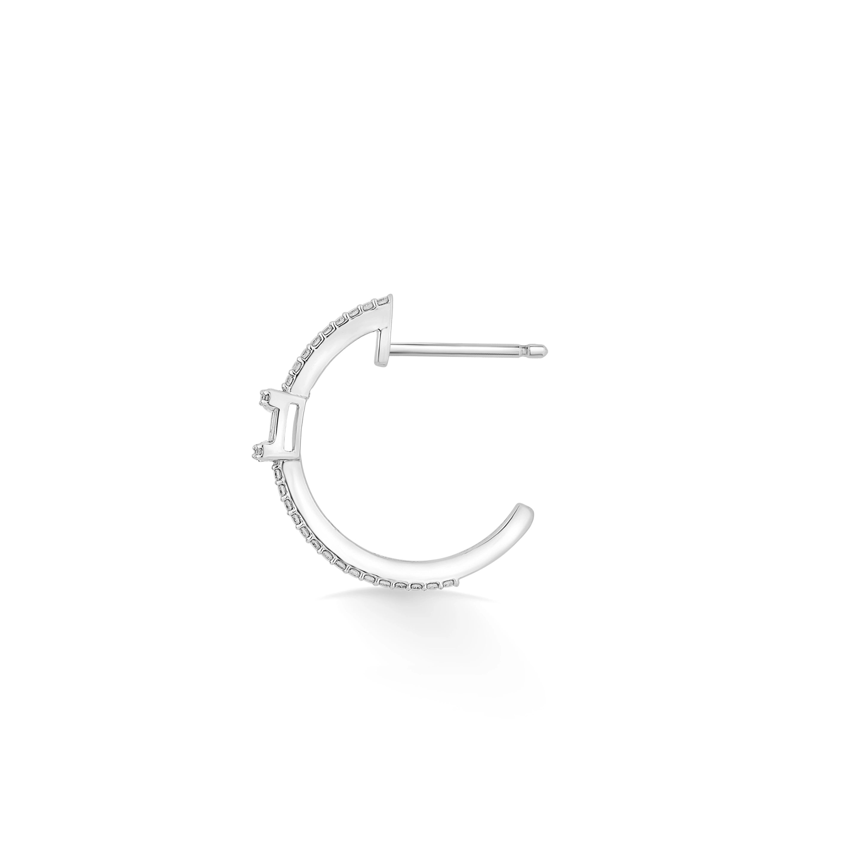 Classic Geometric Center Sparkle Earrings - Zen Diamond India