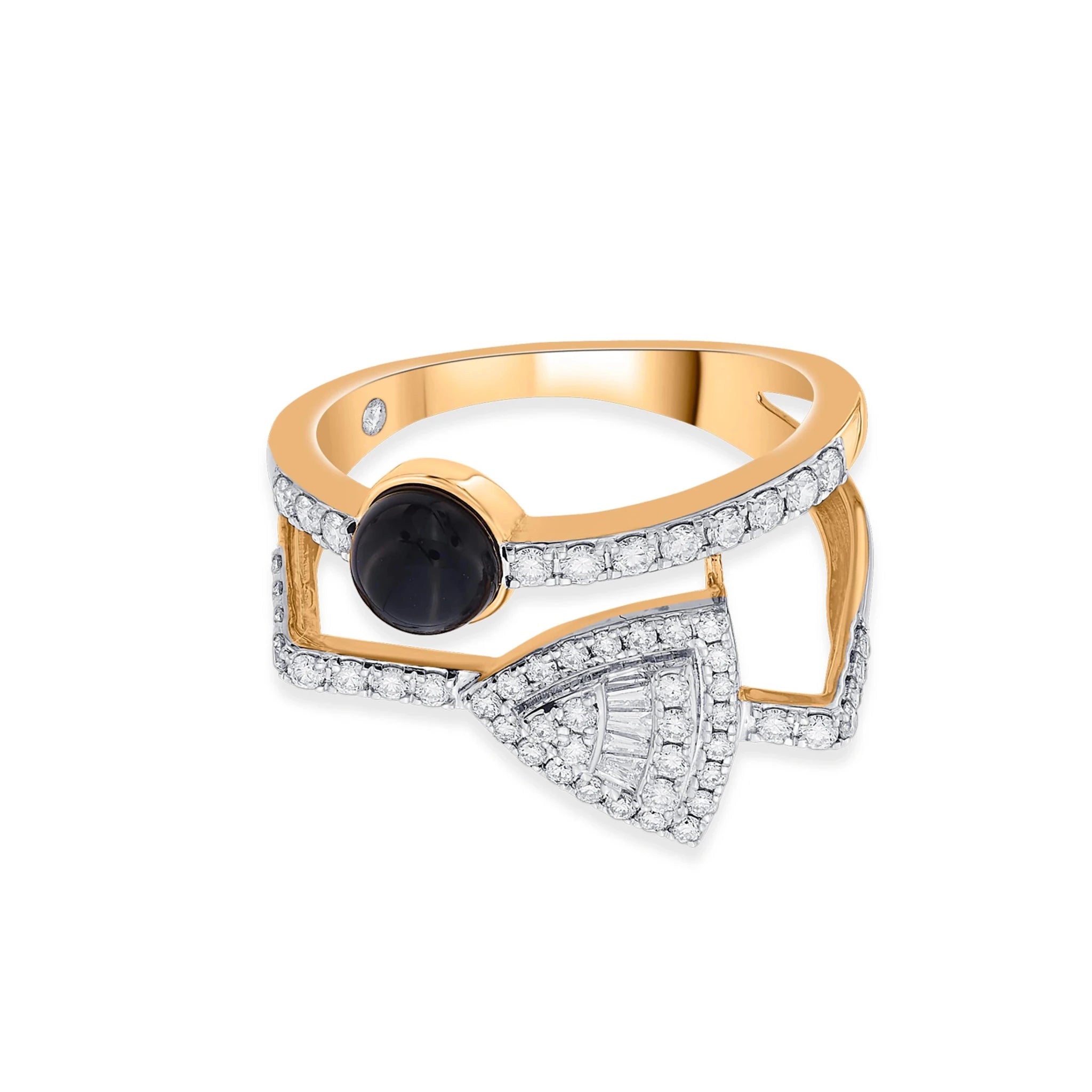 Kismet Noir Arcadia Ring - Zen Diamond India