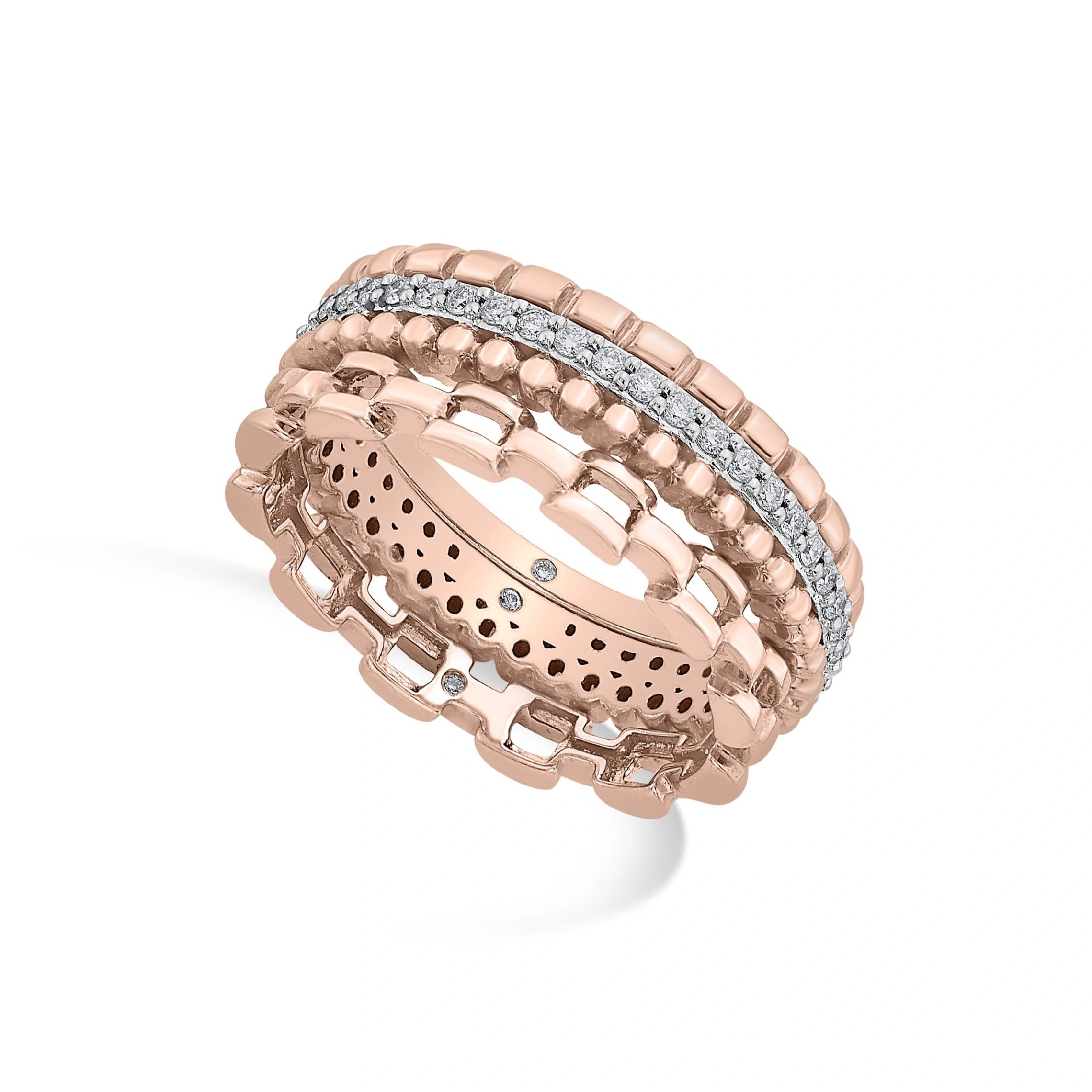 Boujee Royale Diamond Fortress Ring