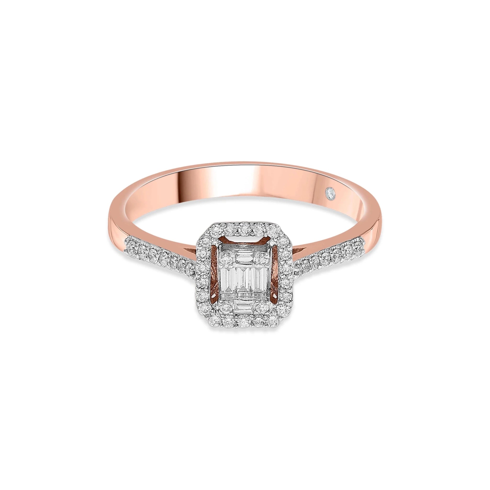 Luminous Halo Fusion Ring - Zen Diamond India