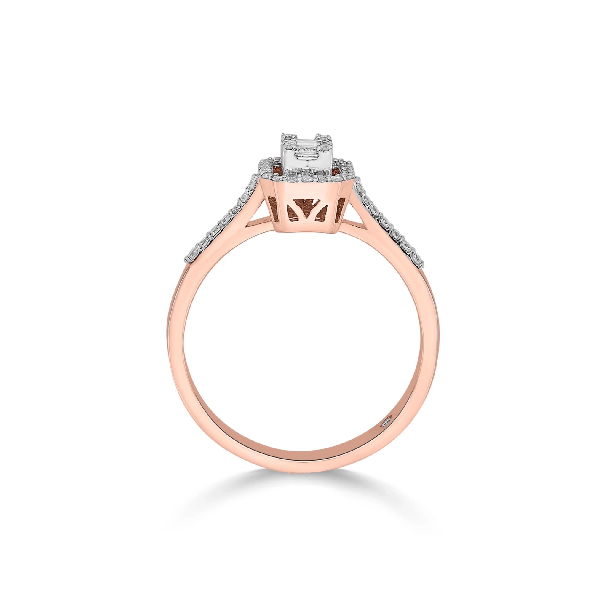 Luminous Halo Fusion Ring - Zen Diamond India