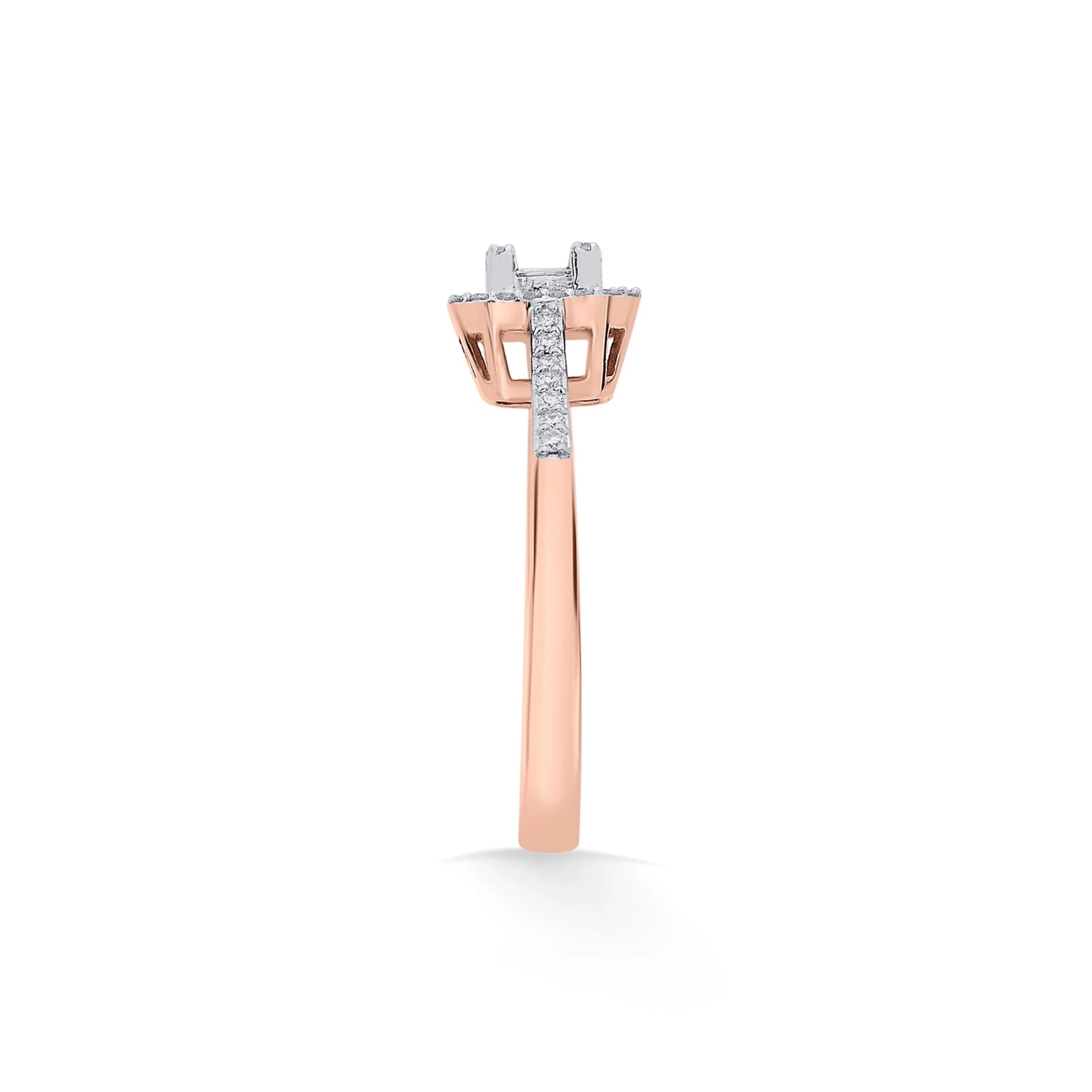 Luminous Halo Fusion Ring - Zen Diamond India