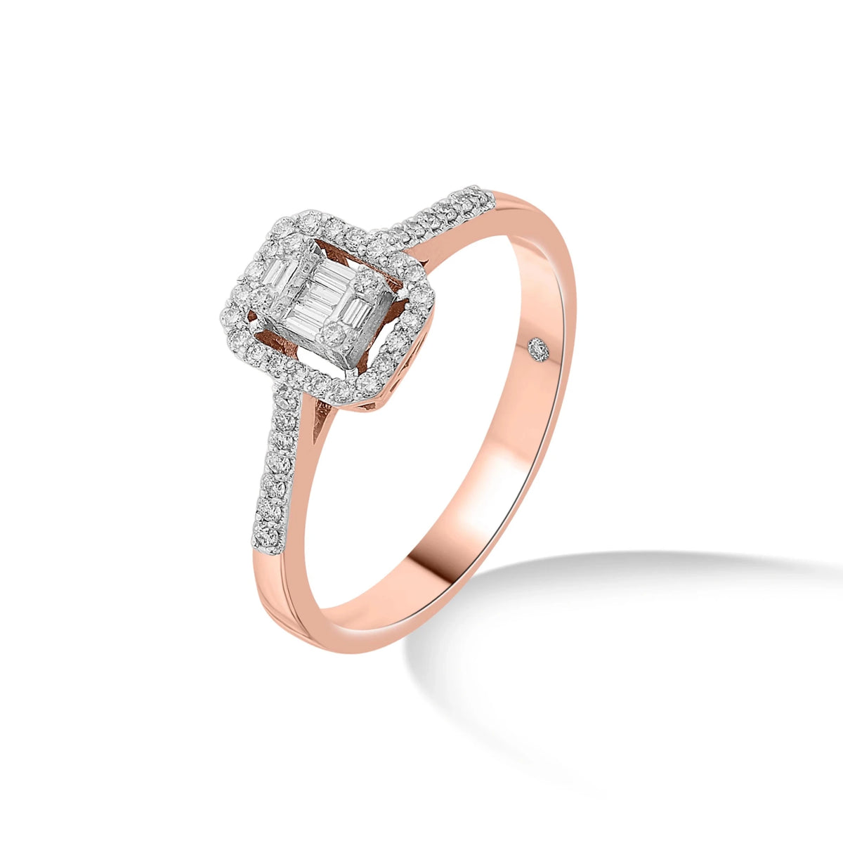 Luminous Halo Fusion Ring - Zen Diamond India