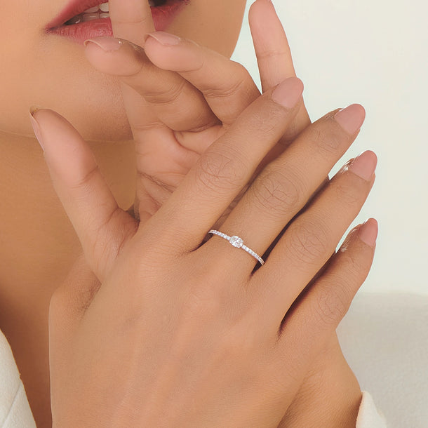 Zen Pirlanta Elipse Elegance Ring - Zen Diamond India