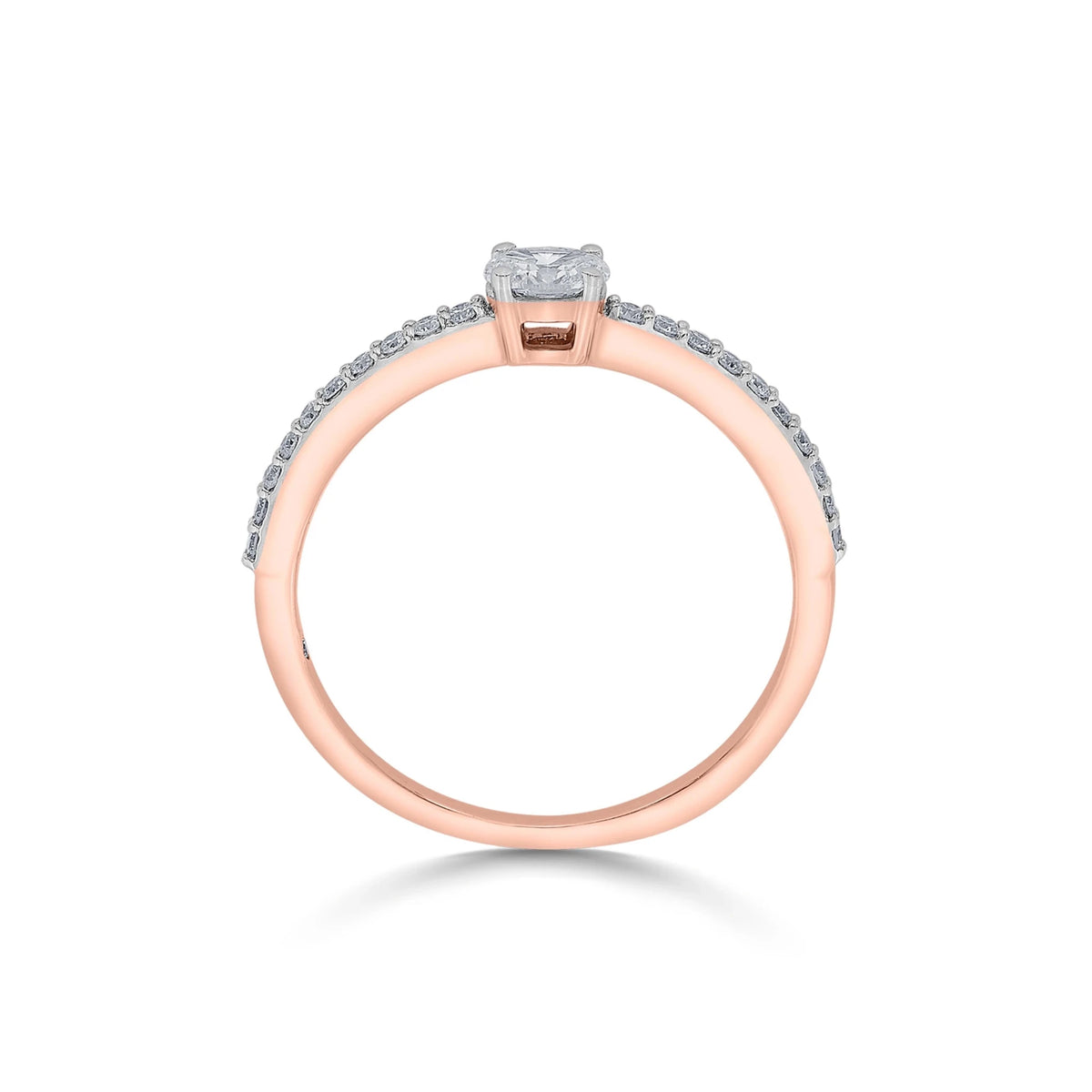 Solitaire Elipse Elegance Ring - Zen Diamond India