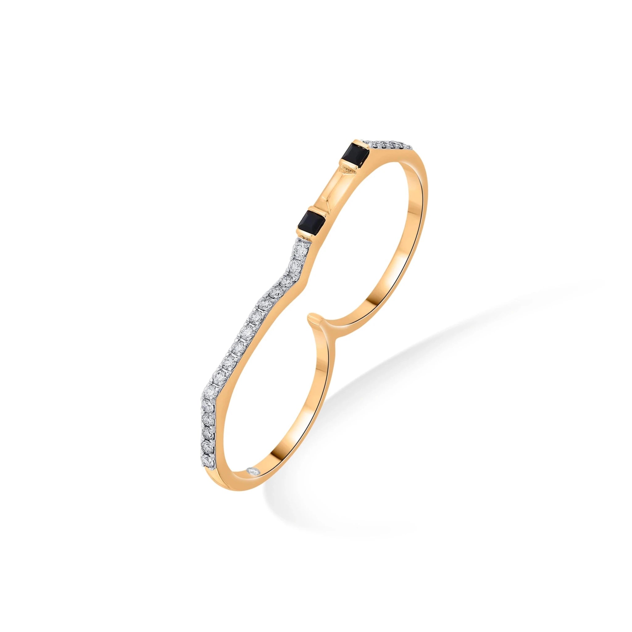 Kismet Midnight Link Dual Band Ring - Zen Diamond India