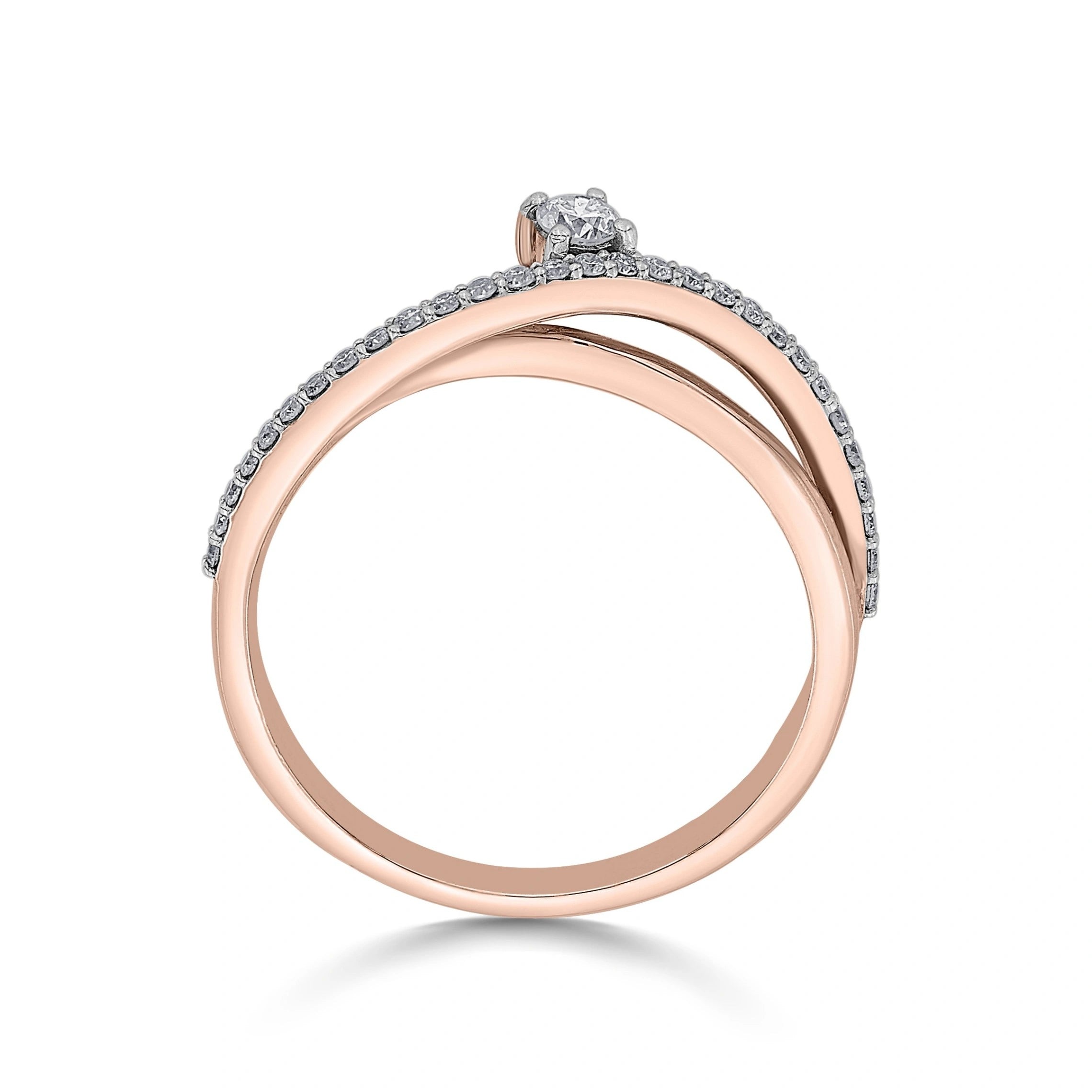 Zen Pirlanta Flowing Promise Ring - Zen Diamond India