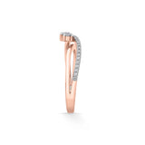 Solitaire Flowing Promise Ring - Zen Diamond India