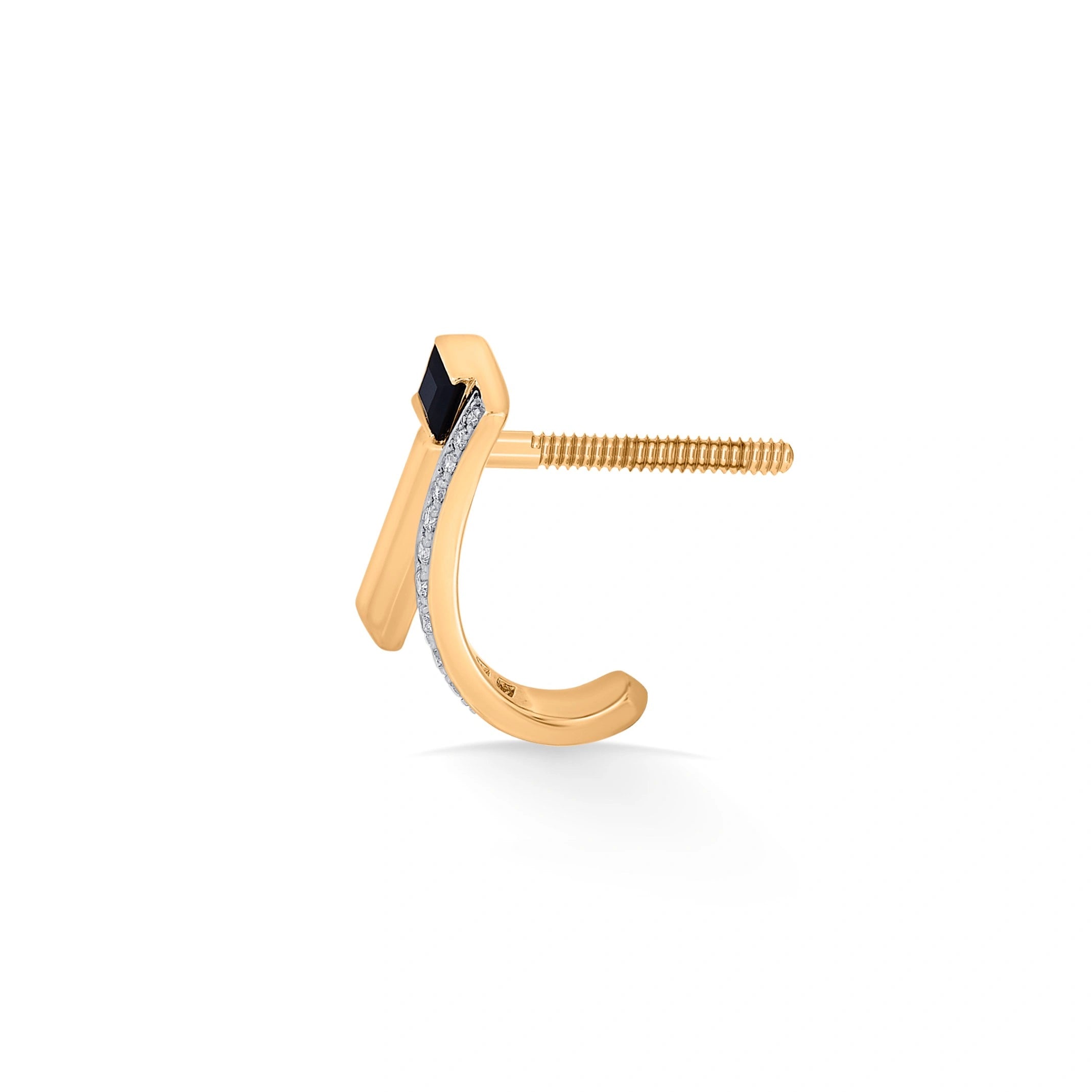 Kismet Bagel Bar Earrings - Zen Diamond India