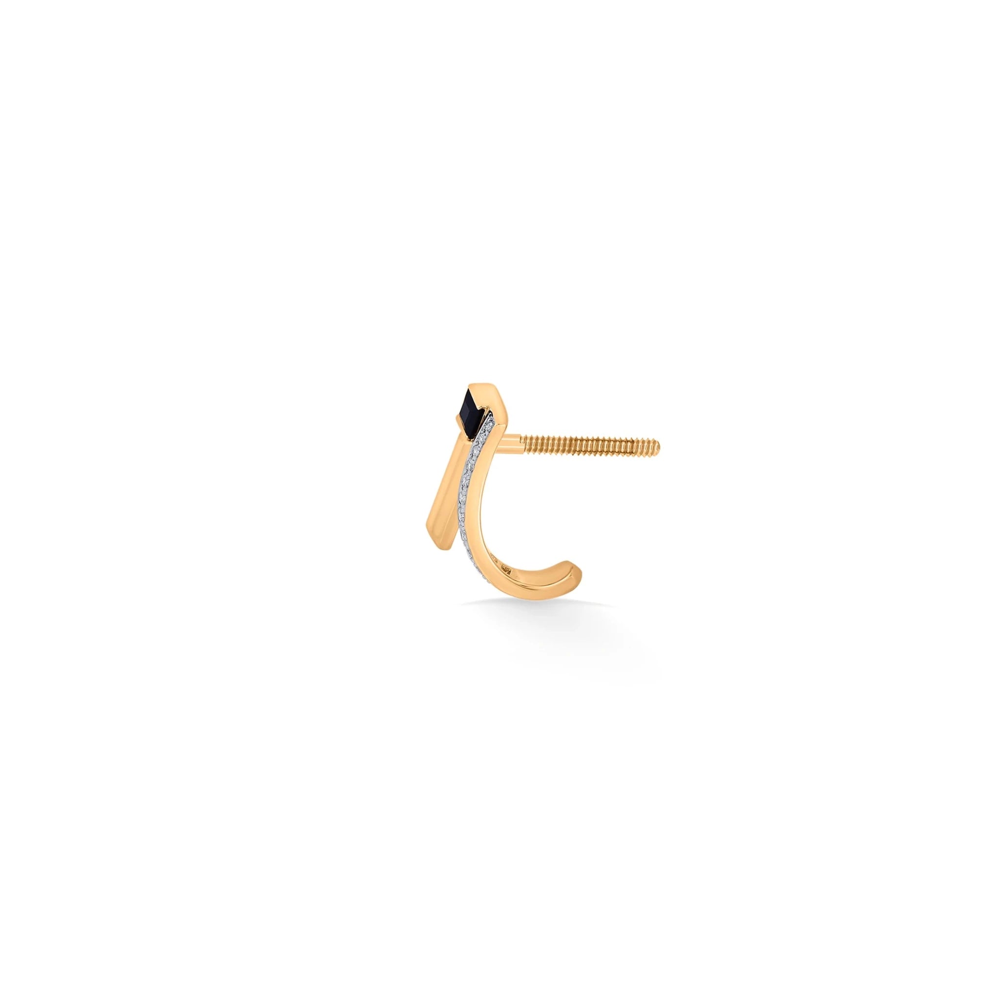 Kismet Bagel Bar Earrings - Zen Diamond India