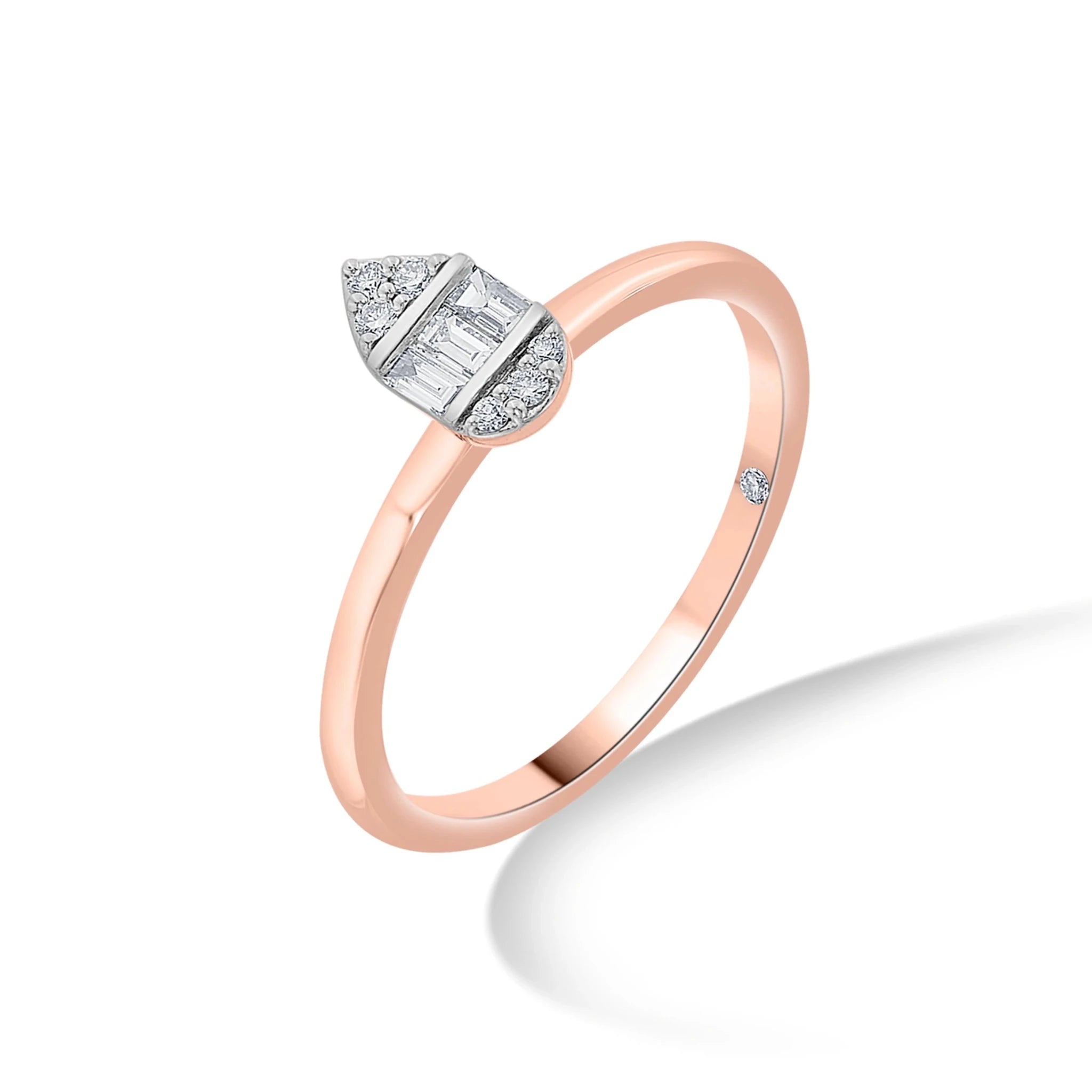 Boujee Teardrop Diamond Majesty Ring - Zen Diamond India