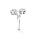 Solitaire Twin Cushion Wrap Ring - Zen Diamond India