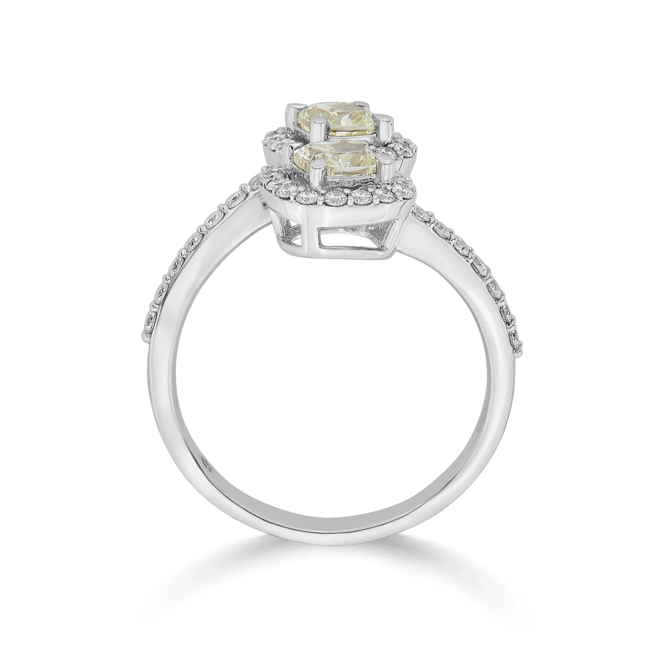 Zen Pirlanta Twin Cushion Wrap Ring - Zen Diamond India