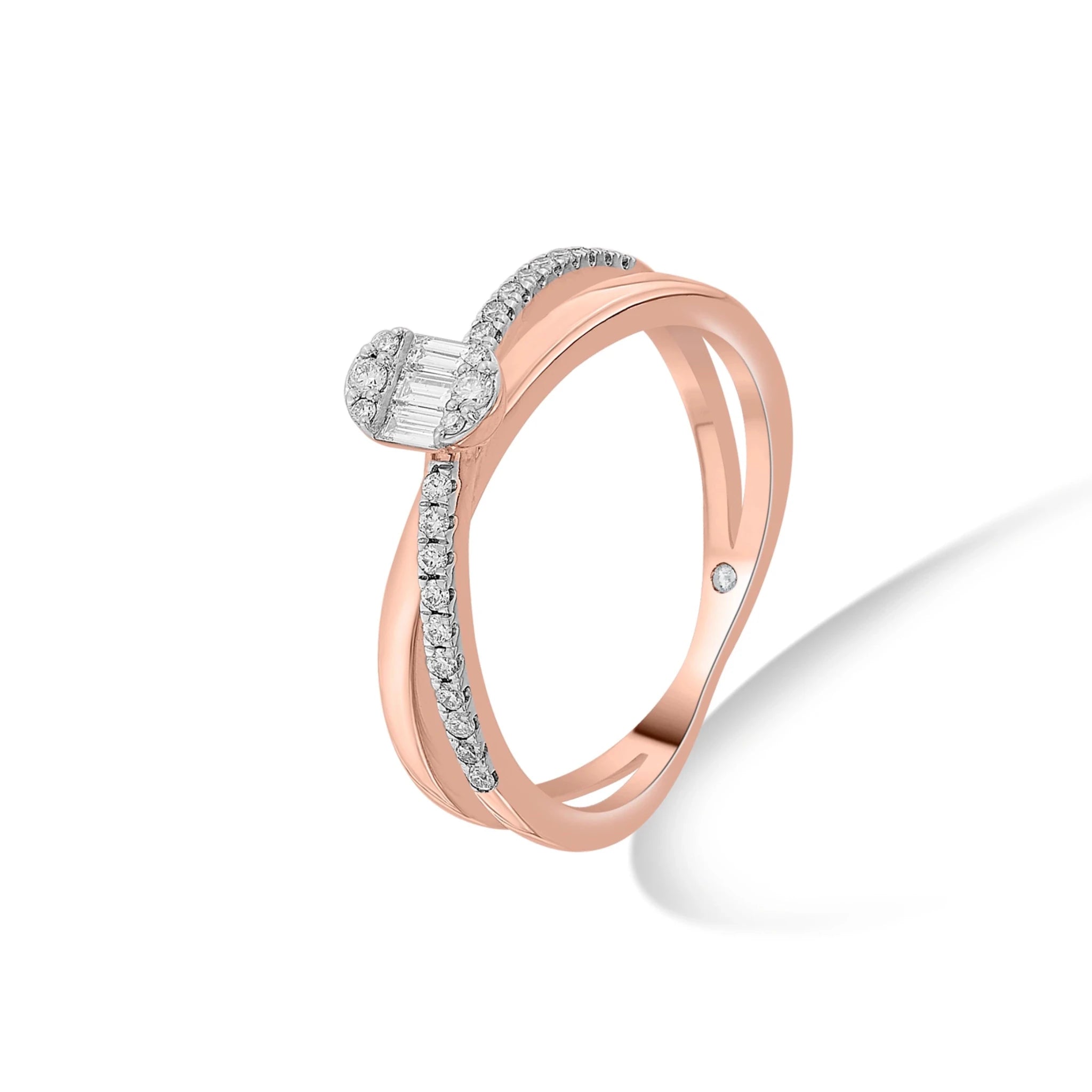 Boujee Intertwine Luxe Sparkle Ring - Zen Diamond India