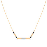 Kismet Metro Luxe Bar Necklace - Zen Diamond India