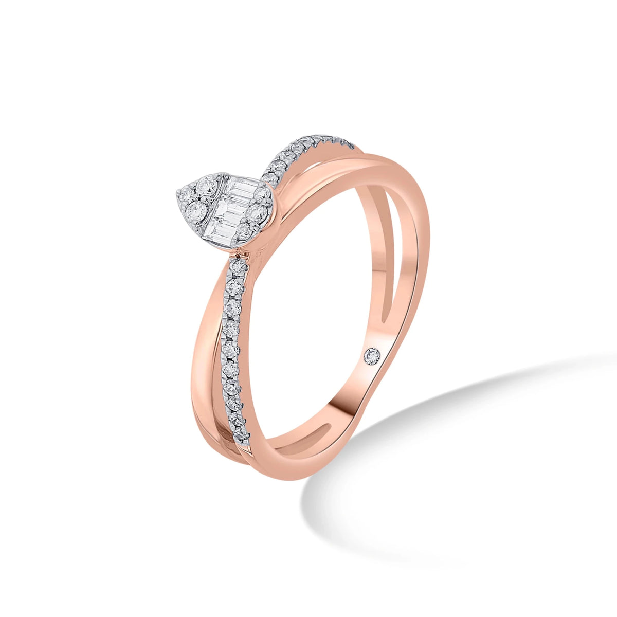 Boujee Rose Diamond Vortex Ring - Zen Diamond India