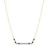 Kismet Dazzling Minimalist Statement Necklace - Zen Diamond India