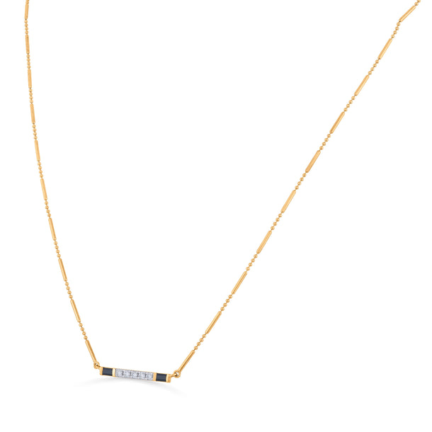 Kismet Everyday Chic Bar Necklace - Zen Diamond India