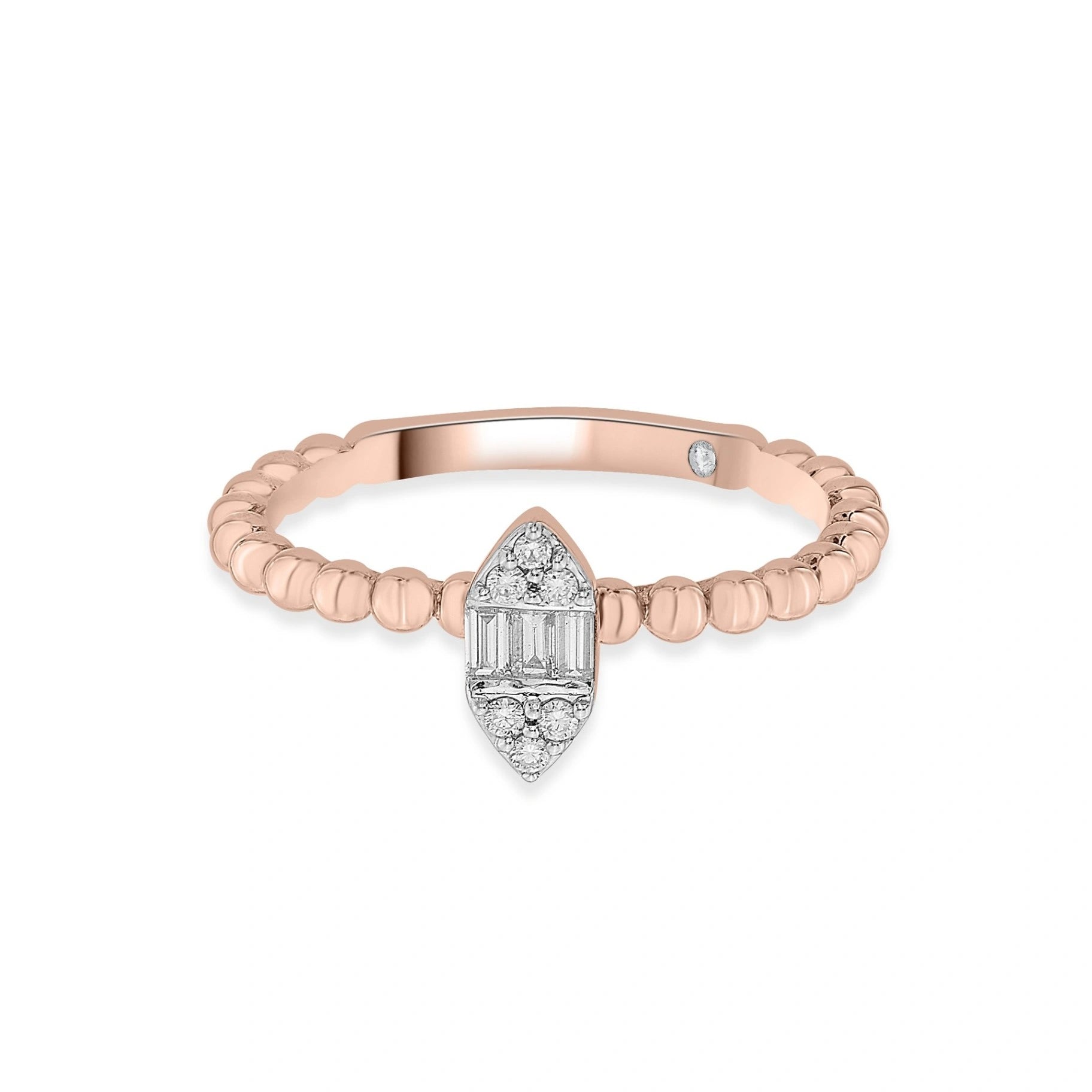 Boujee Beaded Diamond Empress Ring - Zen Diamond India
