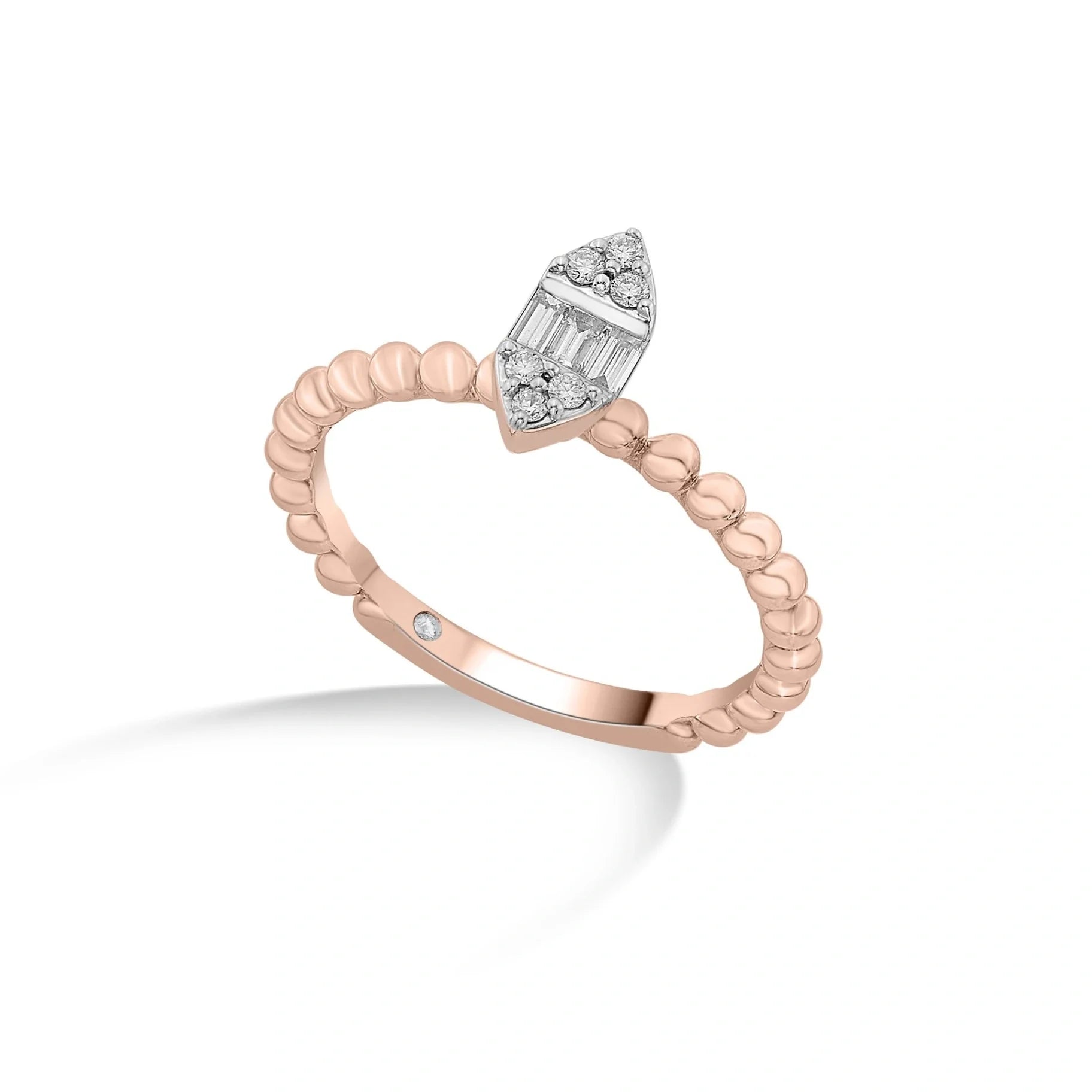 Boujee Beaded Diamond Empress Ring - Zen Diamond India