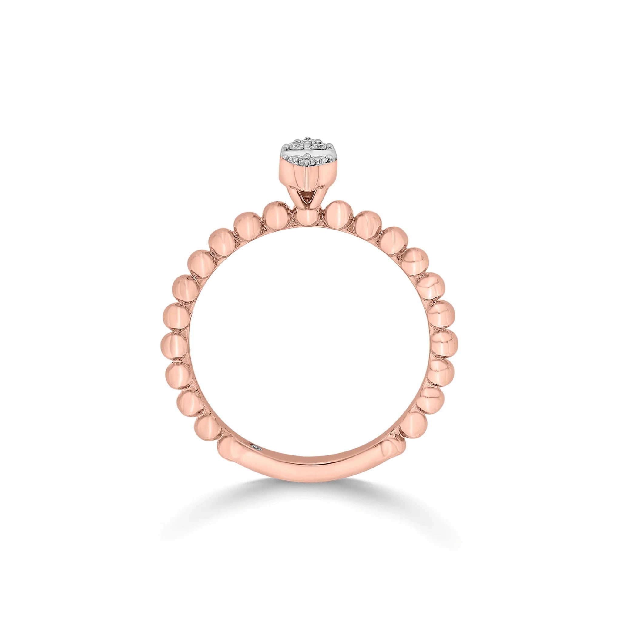 Boujee Beaded Diamond Empress Ring - Zen Diamond India