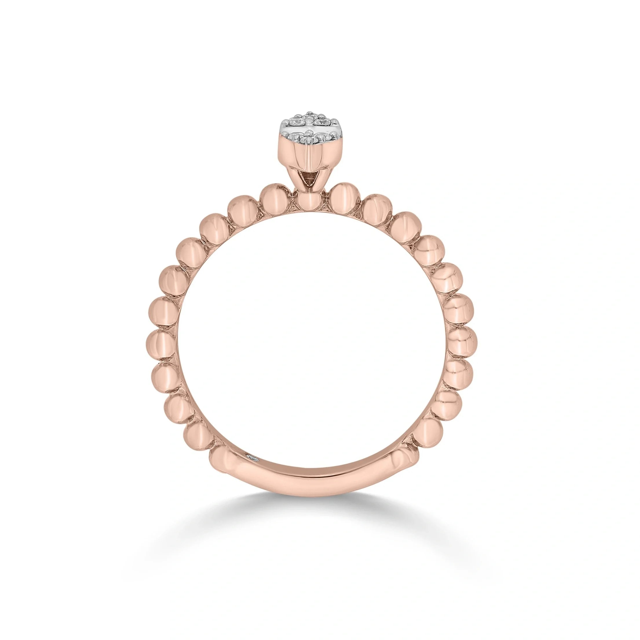 Boujee Beaded Diamond Empress Ring - Zen Diamond India