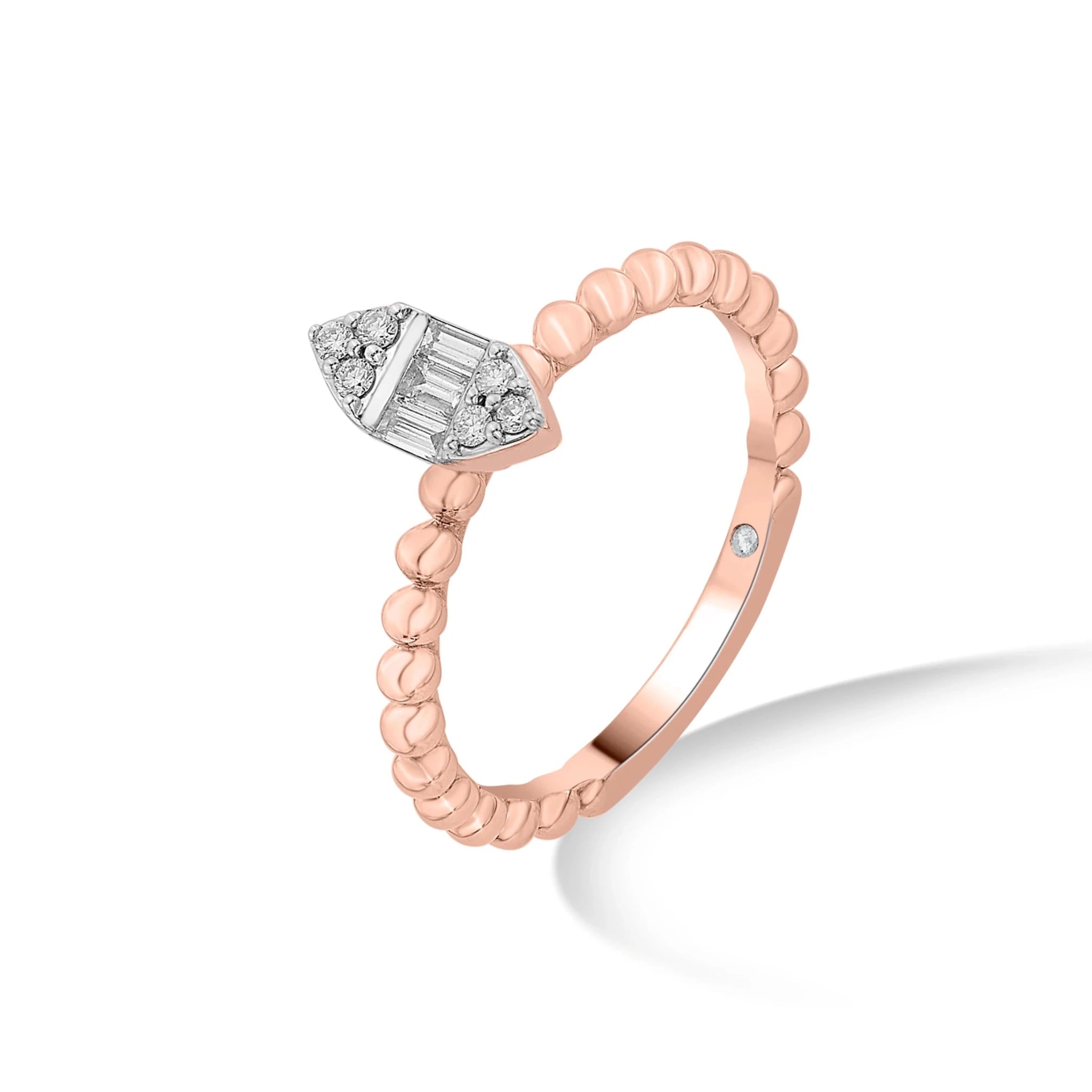 Boujee Beaded Diamond Empress Ring - Zen Diamond India