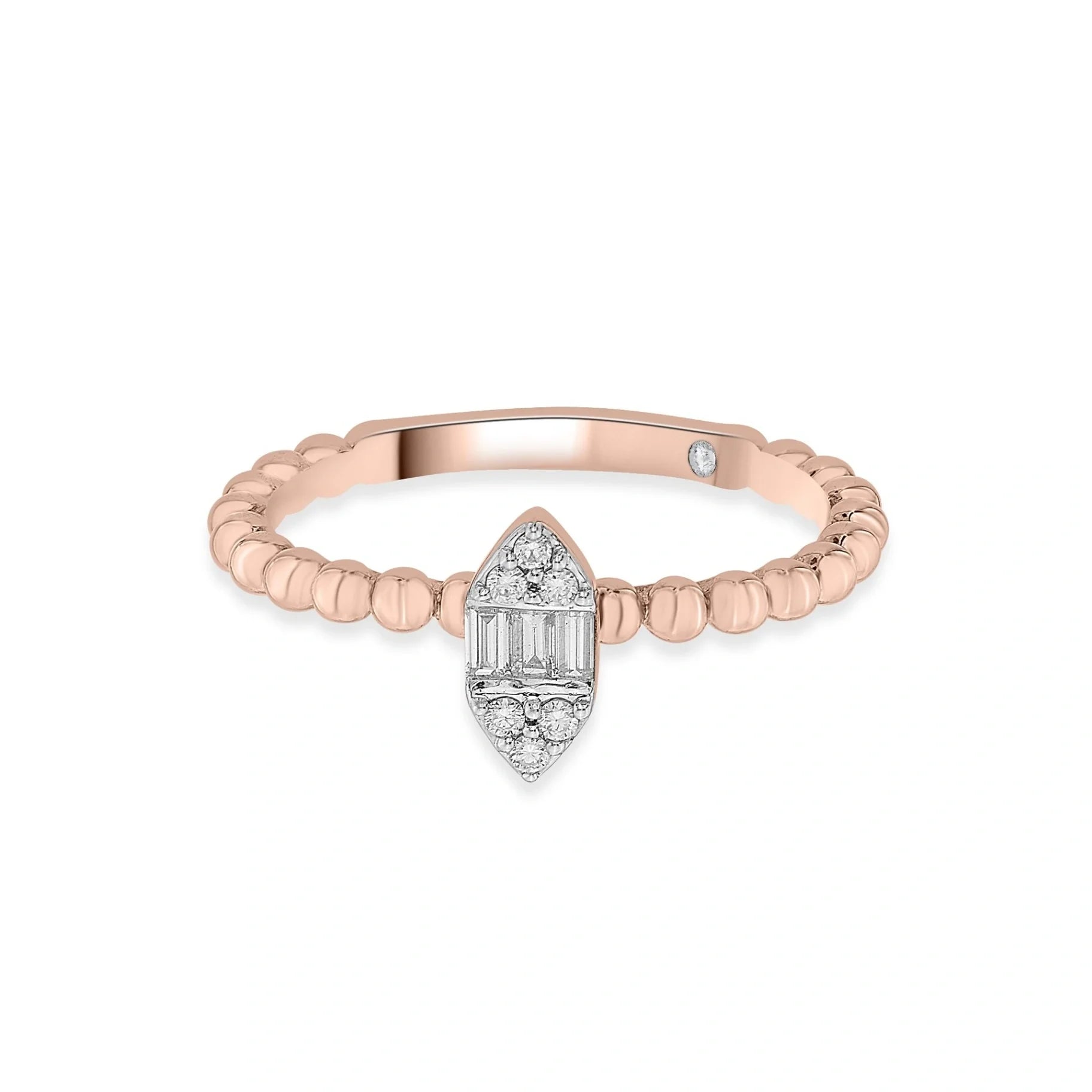 Boujee Beaded Diamond Empress Ring - Zen Diamond India