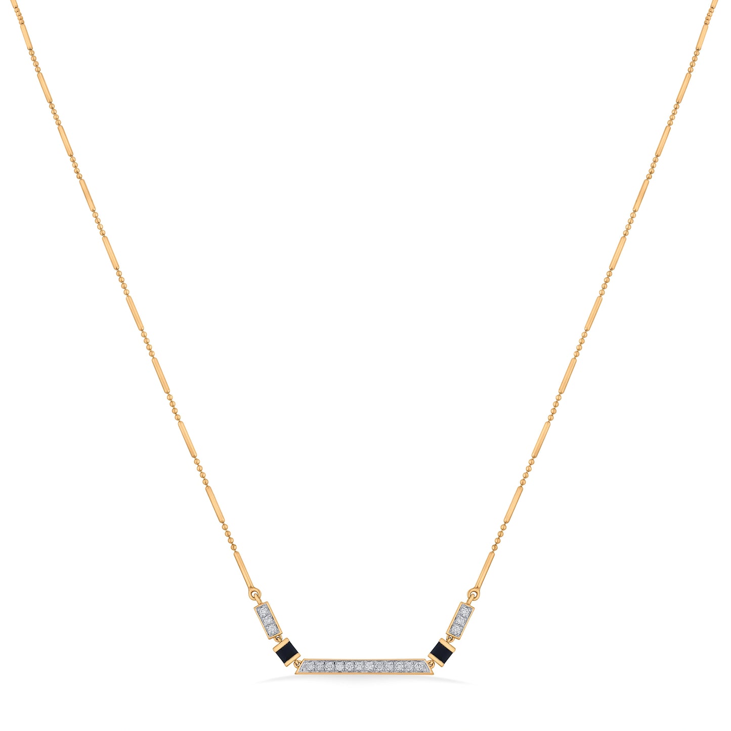 Kismet Modern Glamour Statement Necklace - Zen Diamond India