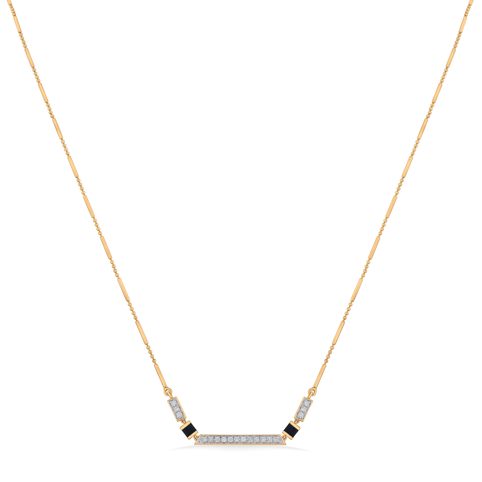 Kismet Modern Glamour Statement Necklace - Zen Diamond India