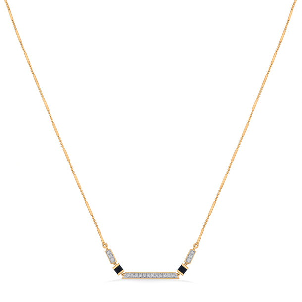 Kismet Modern Glamour Statement Necklace - Zen Diamond India