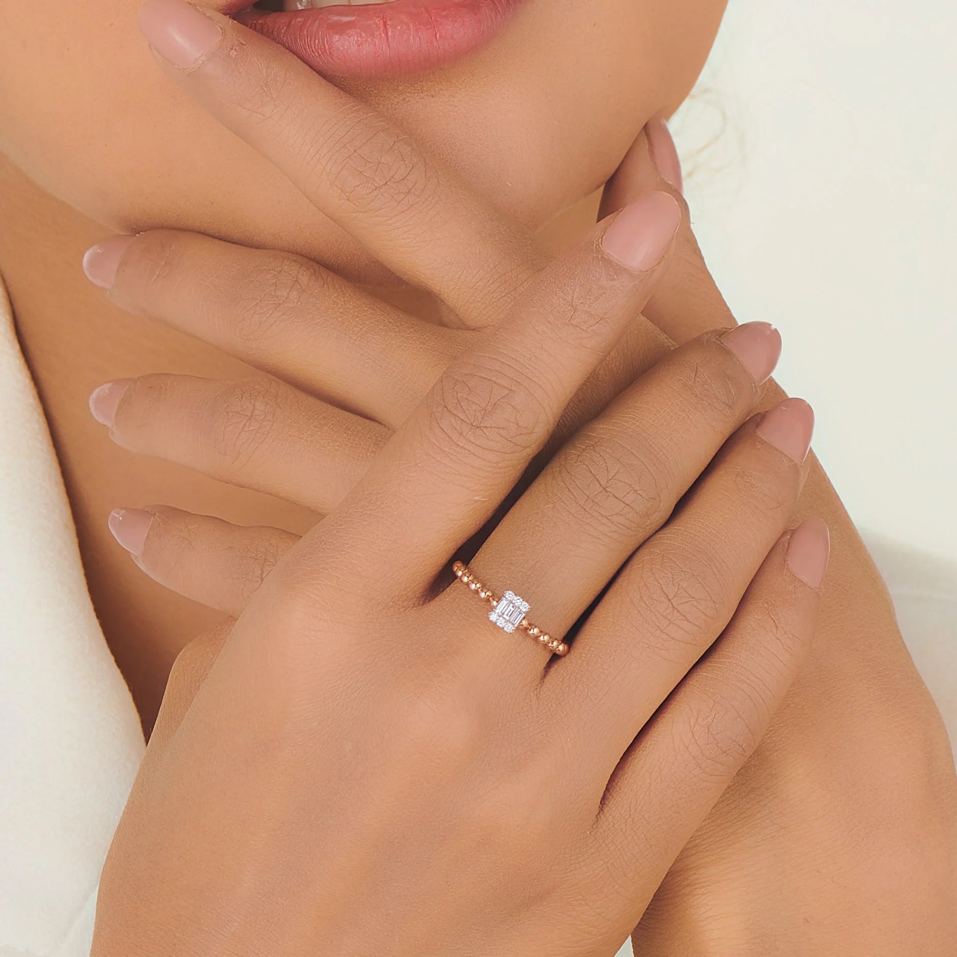 Boujee Vortex Sparkle Ring - Zen Diamond India