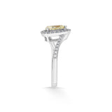 Solitaire Golden Glow Promise Ring - Zen Diamond India