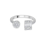 Rose Baguette Spark Luxe Ring - Zen Diamond India